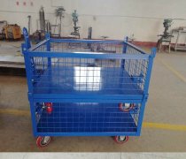 煙臺定制可堆垛帶牽引車間金屬周